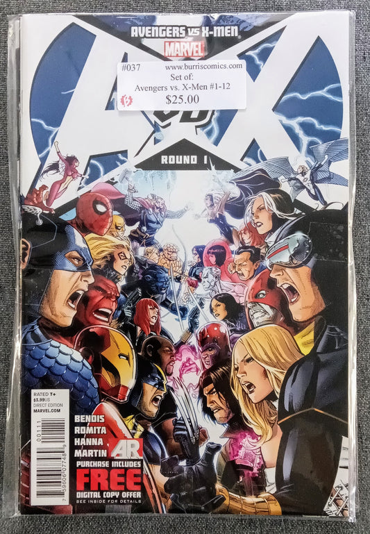 Comic Book Set: Avengers vs. X-Men #1-12, Marvel Comics