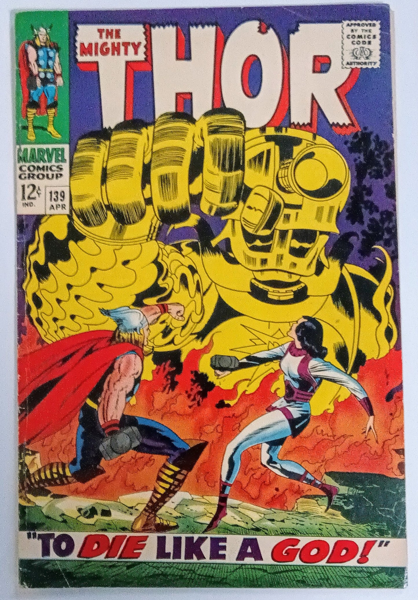 The Mighty Thor #139, Marvel Comics (April 1967, VG)