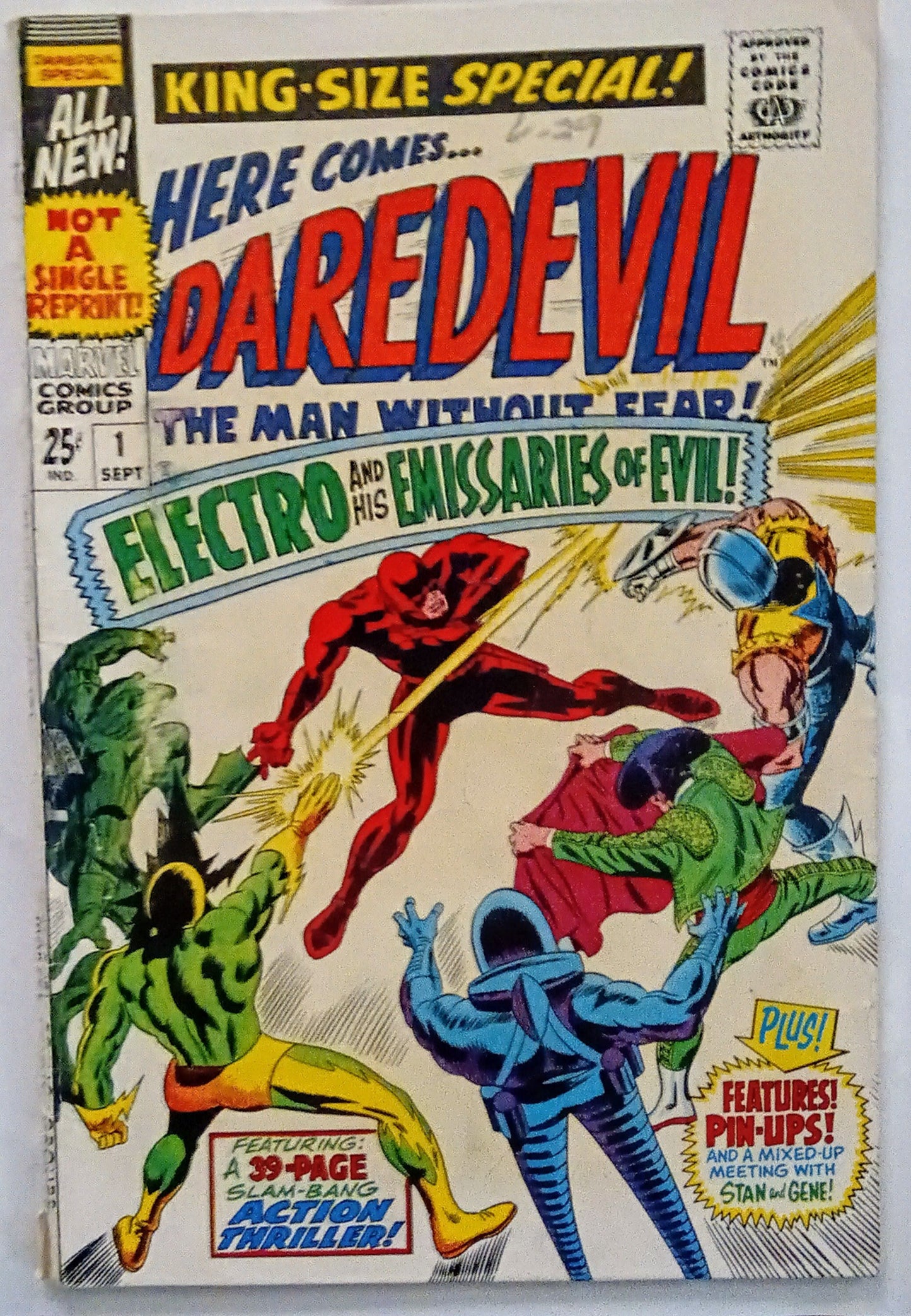 Daredevil Annual #01, Marvel Comics (1967, Fair)