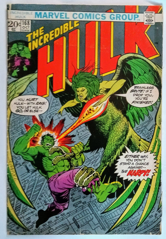 Marvel Comics: Incredible Hulk #168