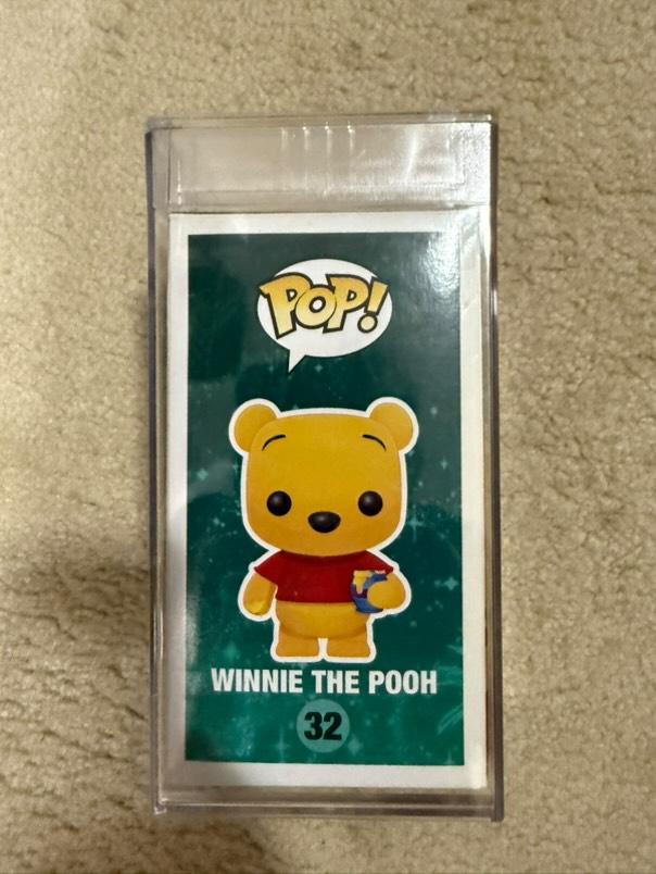 Disney Funko Pop! - Winnie the Pooh (Flocked) #32 SDCC LE480 PSA 7.0 Graded and Encapsulated