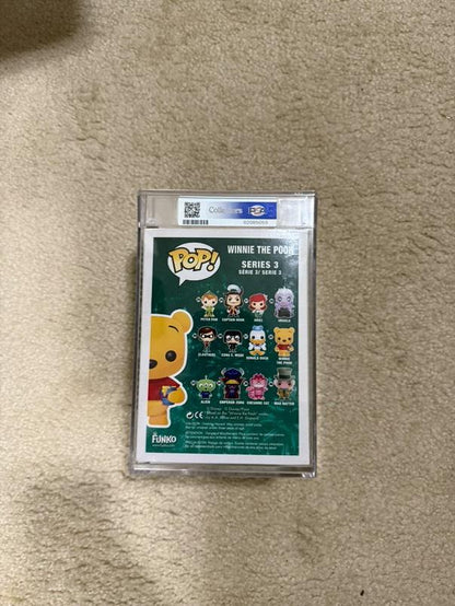 Disney Funko Pop! - Winnie the Pooh (Flocked) #32 SDCC LE480 PSA 7.0 Graded and Encapsulated