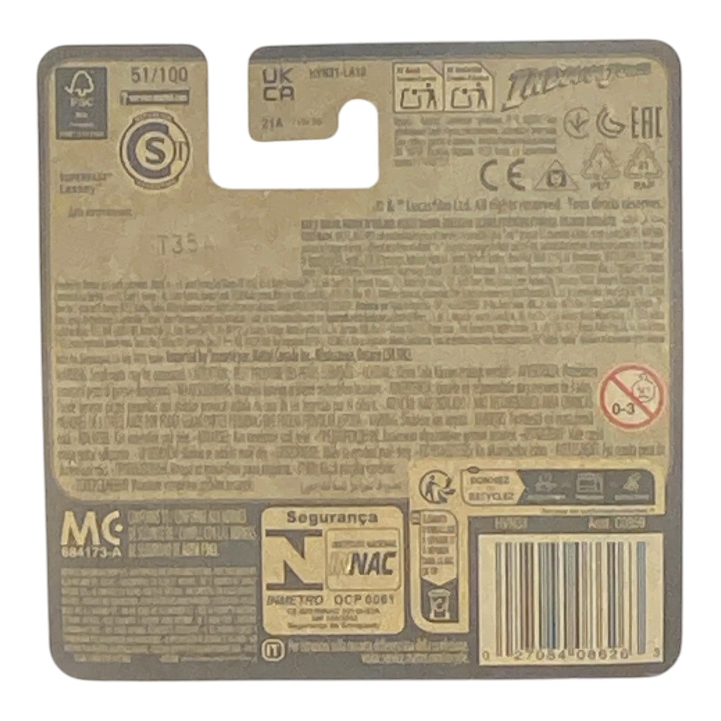 Movie Matchbox - Indiana Jones MBX Tangiers Tuk Tuk - Indiana Jones Series Short Card