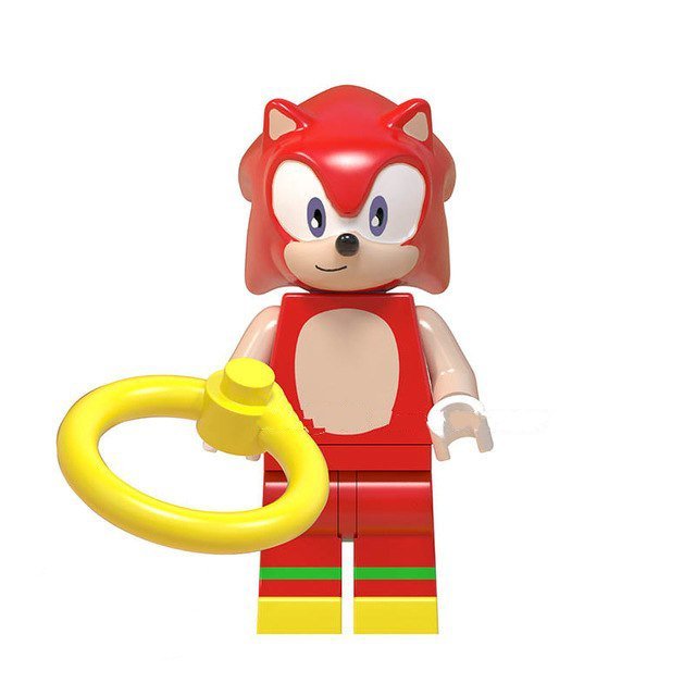Games Lego Custom Minifigure - Knuckles Sonic the Hedgehog