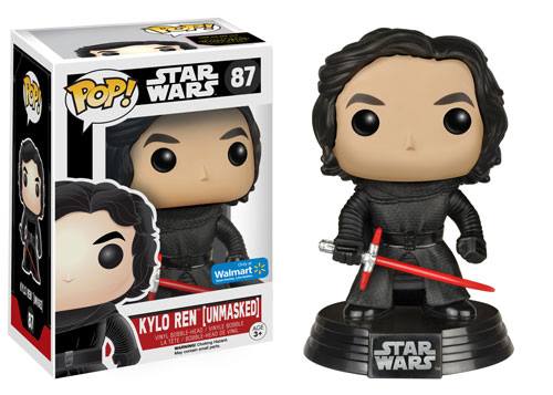 Star Wars Funko Pop! - The Force Awakens Pop! Unmasked Kylo Ren 87 Vinyl Bobble-Head