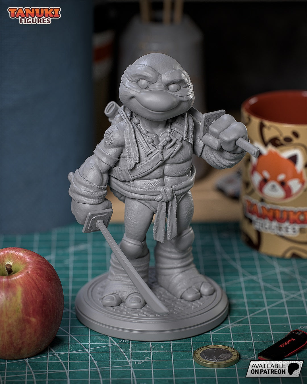 TMNT Figurine - Toon Leonardo (1:12 Scale)