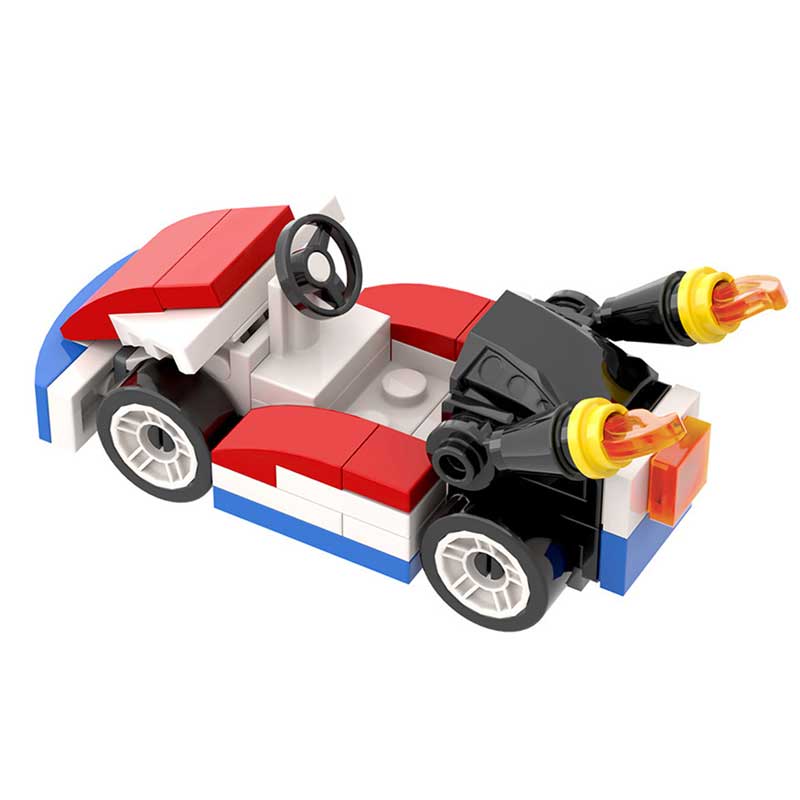 Games Lego Custom Minifigure - Mario Kart Red Super Mario Brothers