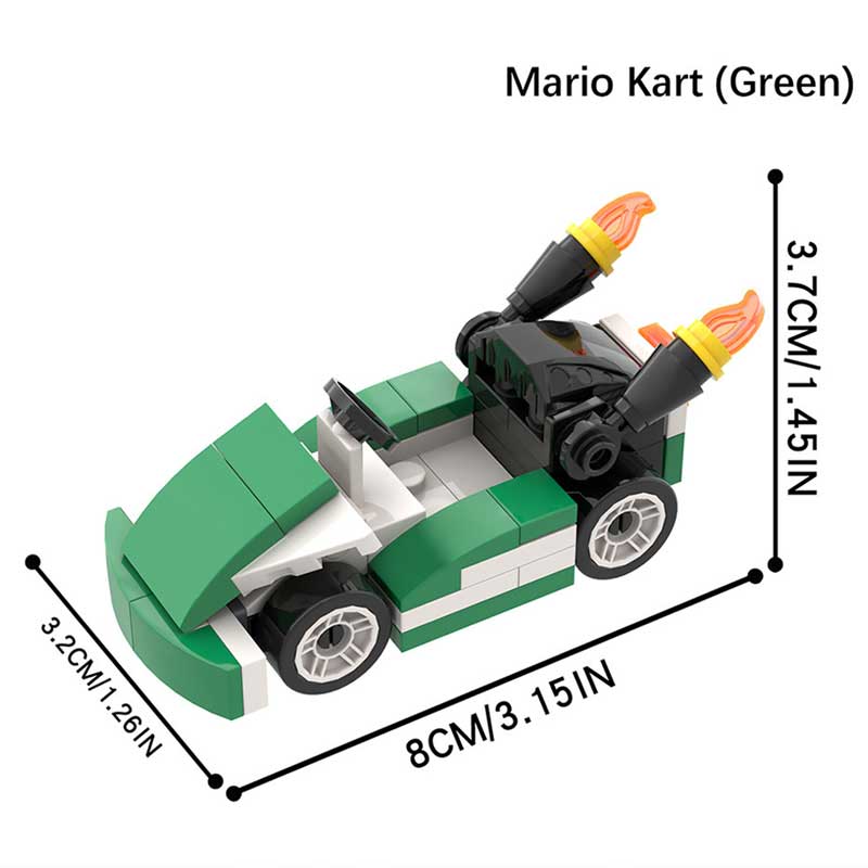 Games Lego Custom Minifigure - Mario Kart Green Super Mario Brothers