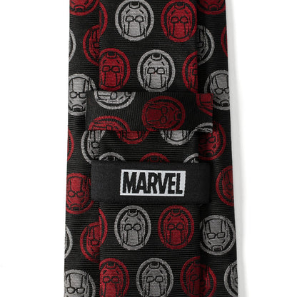 Marvel Ant-Man Red and Gray Charcoal Tie