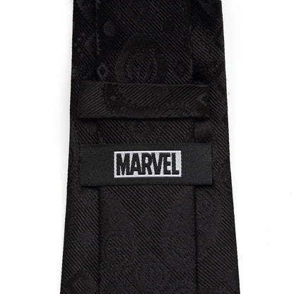 Marvel Avengers Paisley Icons Print Black Tie