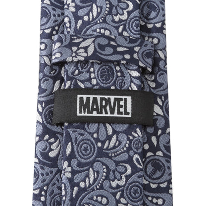 Marvel Avengers Icons Necktie and Tie Bar Gift Set