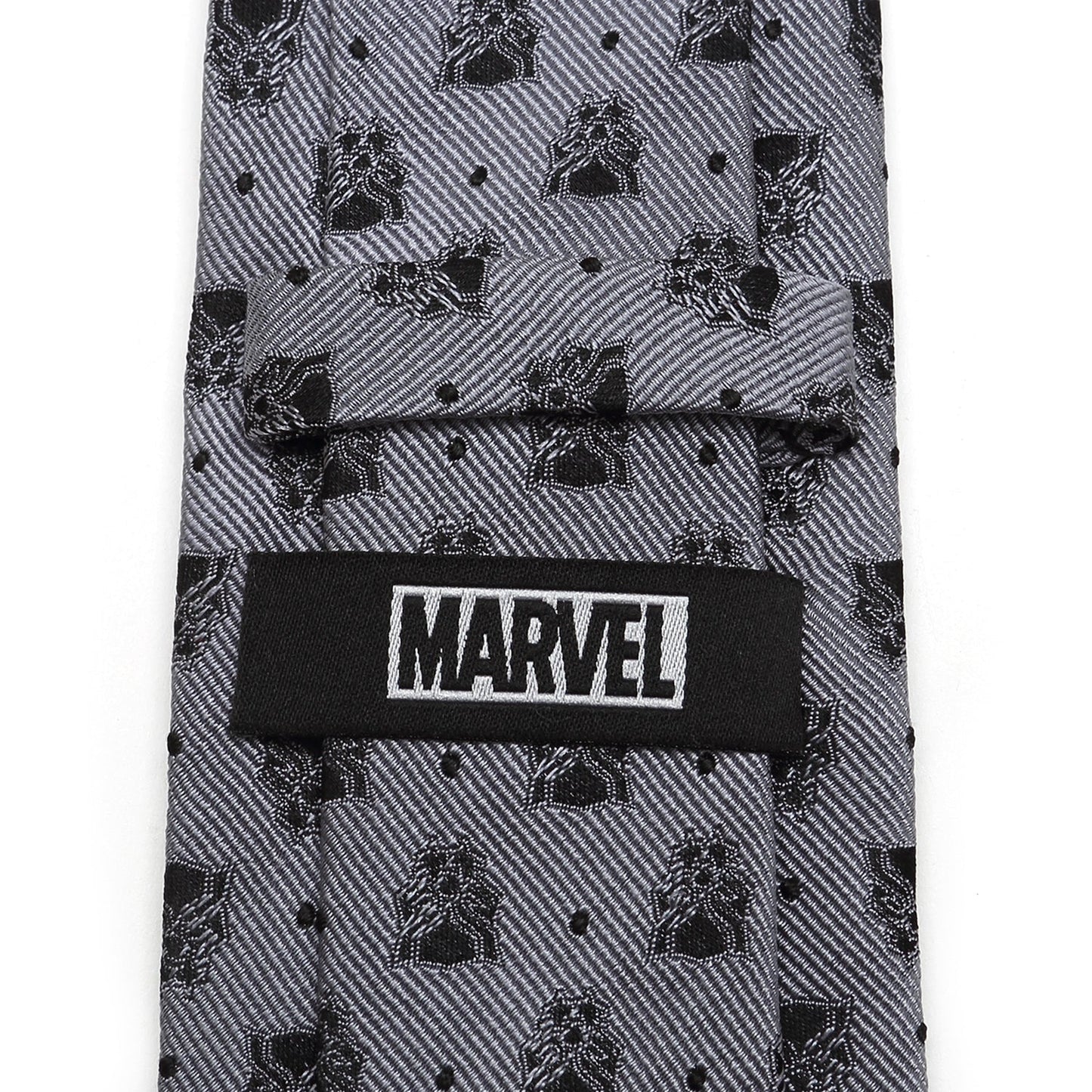 Marvel Black Panther Gray Dot Tie