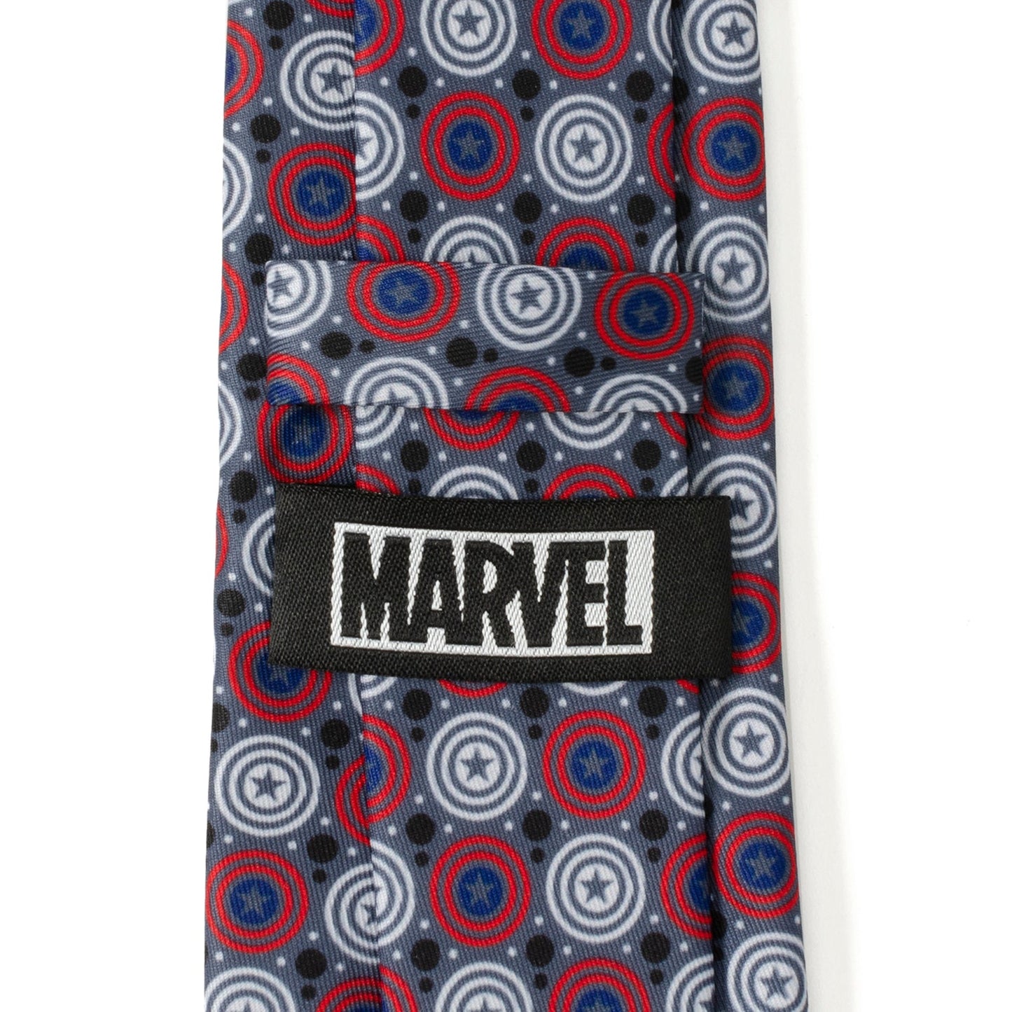 Marvel Captain America Gray Dot Men's Tie
