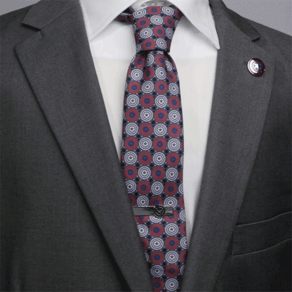 Marvel Captain America Gray Dot Men's Tie
