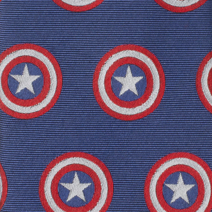 Marvel Captain America Hidden Message Blue Men's Tie