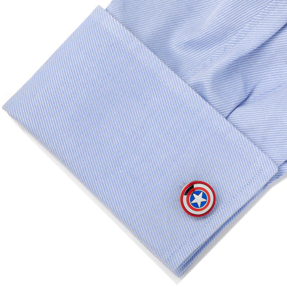 Marvel Captain America Cufflinks and Tie Bar Gift Set