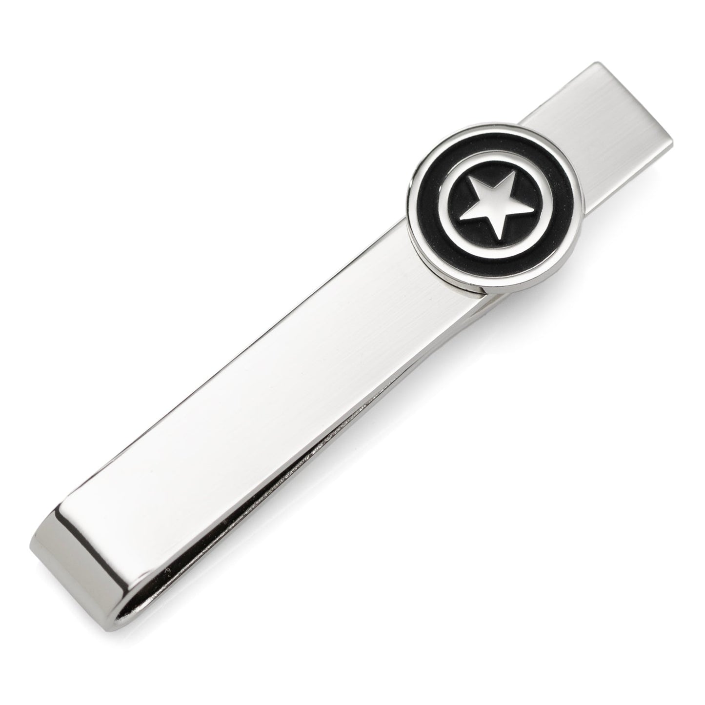 Marvel Captain America Silver Hidden Message Tie Bar