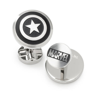 Marvel Captain America Shield Stainless Steel Cufflinks