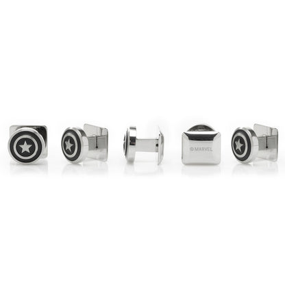 Marvel Captain America Shield Stainless Steel 5-Stud Set