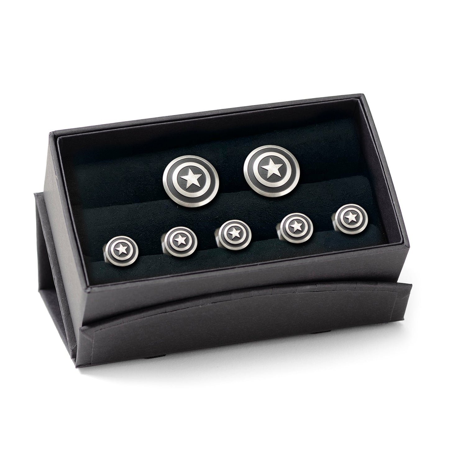 Marvel Captain America Shield Stainless Steel 5-Stud Set