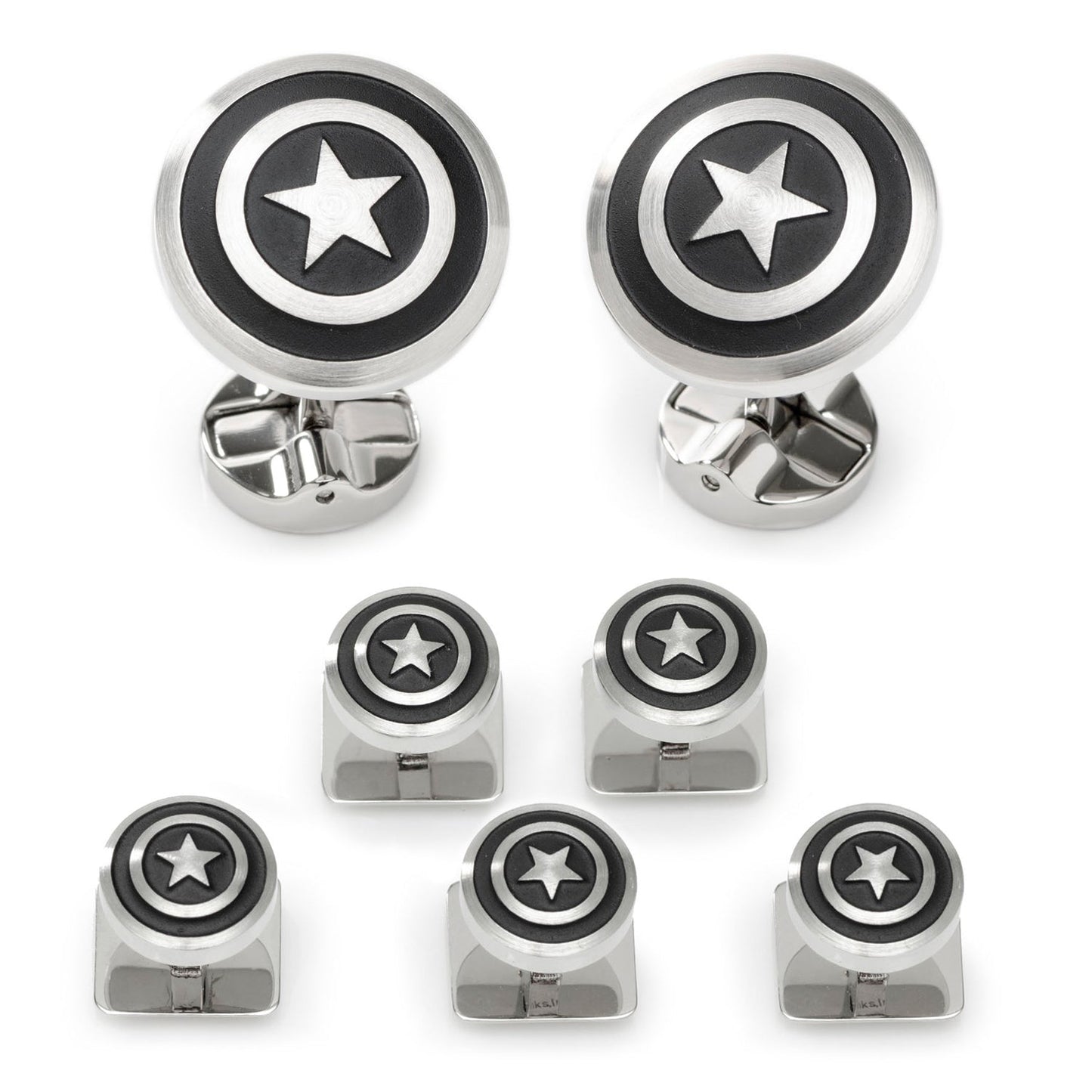 Marvel Captain America Shield Stainless Steel 5-Stud Set