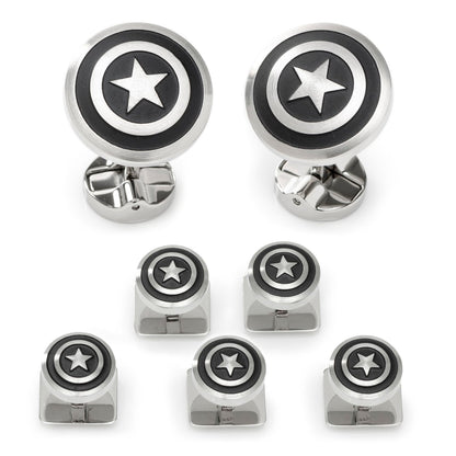 Marvel Captain America Shield Stainless Steel 5-Stud Set