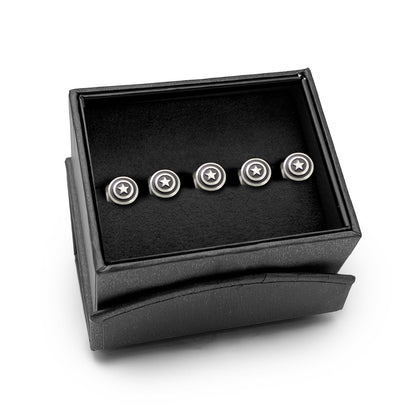 Marvel Captain America Shield Stainless Steel 5-Studs