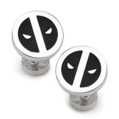 Marvel Deadpool Silver Mask Cufflinks