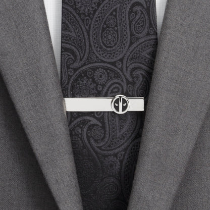 Marvel Deadpool Silver Mask Tie Bar