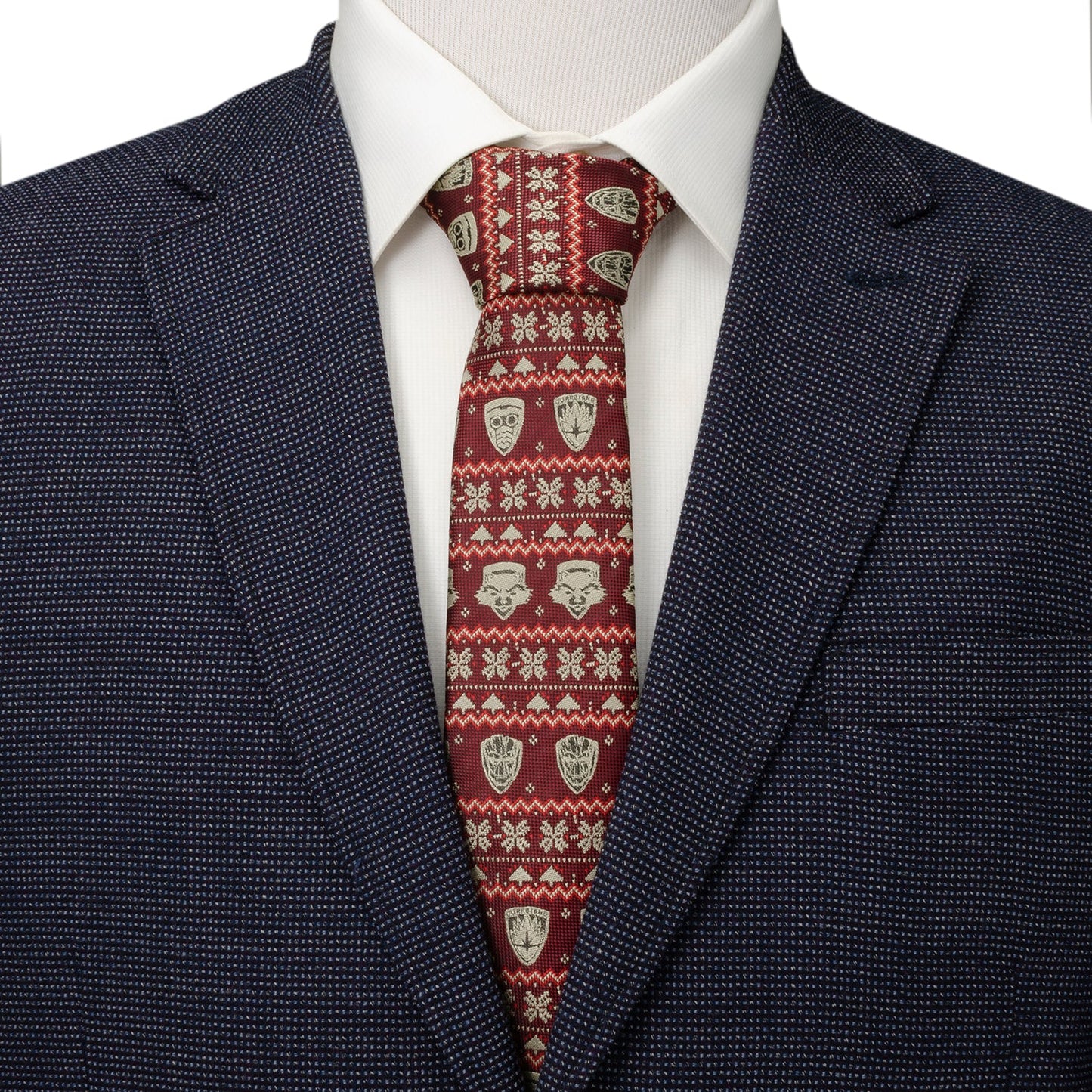 Marvel Guardians of the Galaxy Fair Isle Red Men's Tie