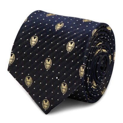 Marvel Iron Man Gray Dot Tie