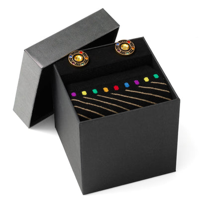 Marvel Avengers  Infinity Stones Cufflinks and Socks Gift Set