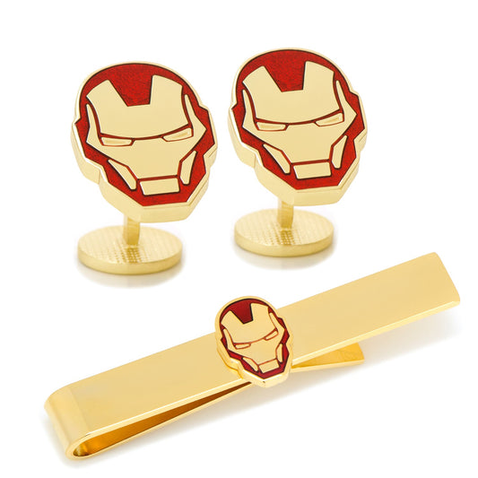 Marvel Iron Man Cufflinks and Tie Bar Gift Set