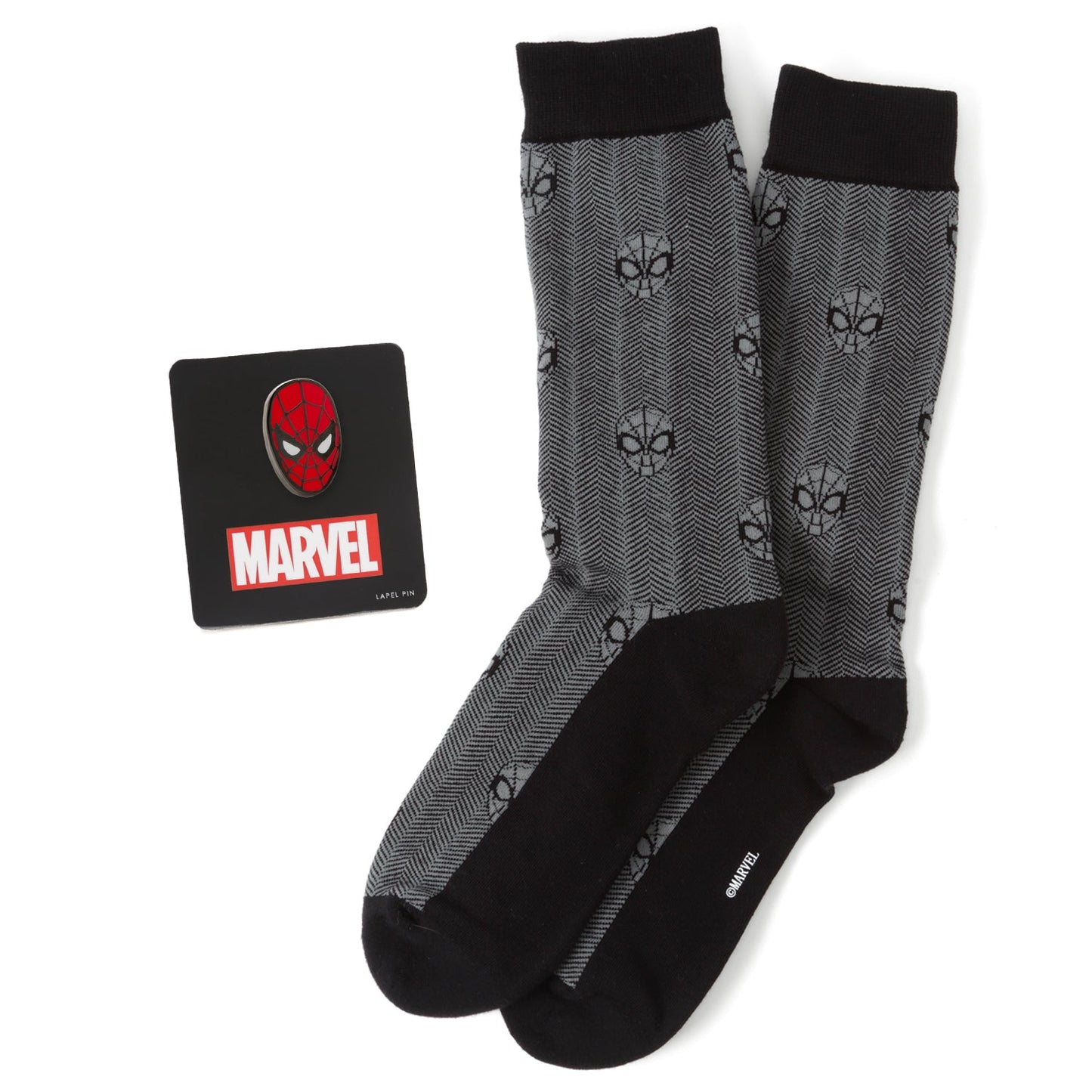 Marvel Spider-Man Herringbone Black Gift Set