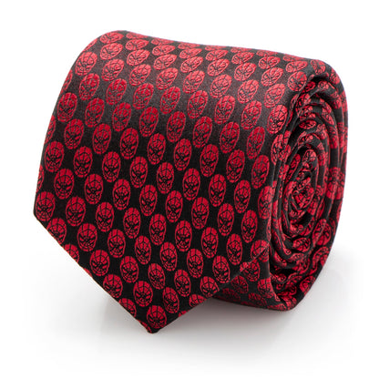 Marvel Spider-Man Mask Red Men's Tie