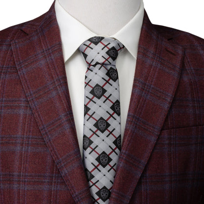 Marvel Spider-Man Plaid Black Men's Tie