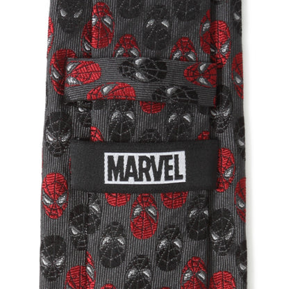 Marvel Spider-Man Chevron Red Black Men's Tie