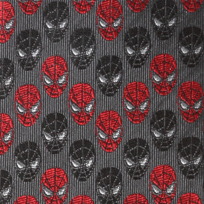 Marvel Spider-Man Chevron Red Black Men's Tie