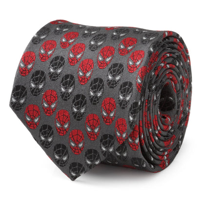 Marvel Spider-Man Chevron Red Black Men's Tie