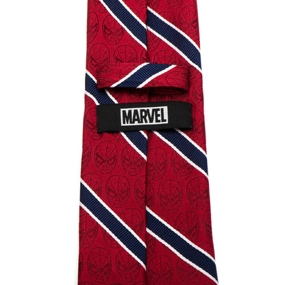 Marvel Spider-Man Red and Navy Stripe Men's Tie