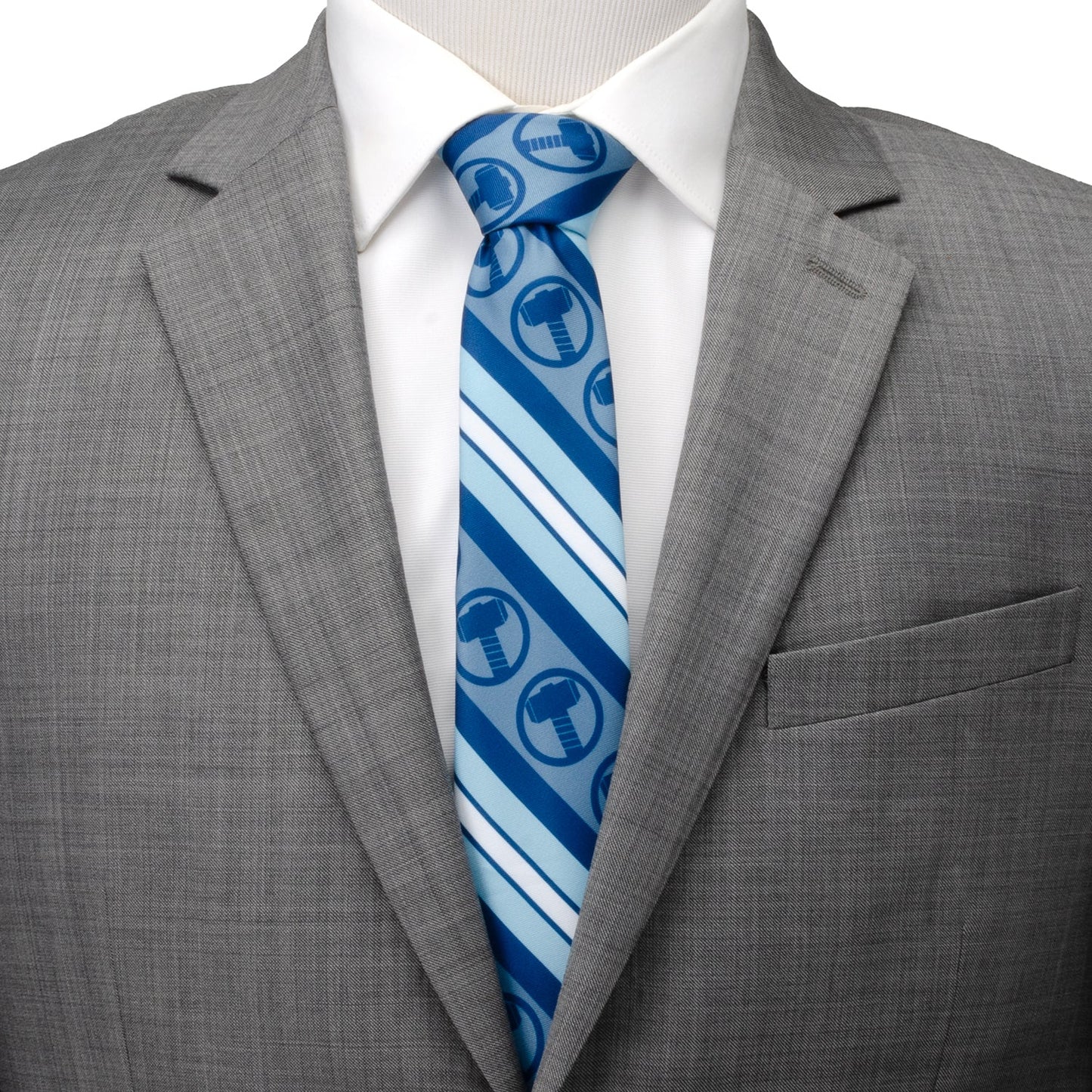 Marvel Thor Blue Striped Men's Tie