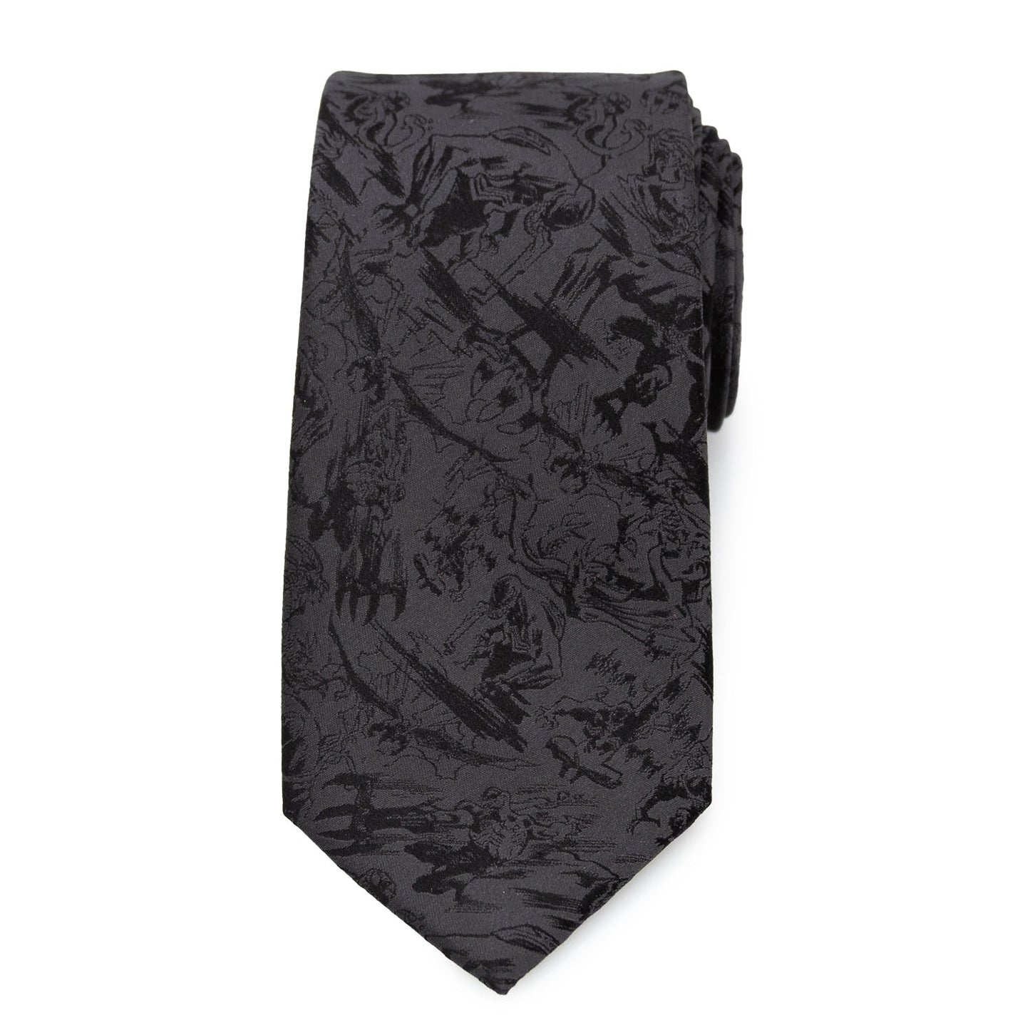 Marvel Venom Dark Gray Action Men's Tie