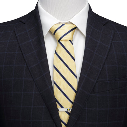 Marvel X-Men Wolverine Yellow and Navy Stripe Silk Men's Tie