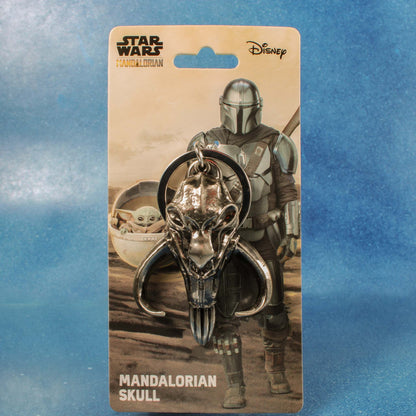 Star Wars Mandalorian Mythosaur Skull Large Pewter Keychain