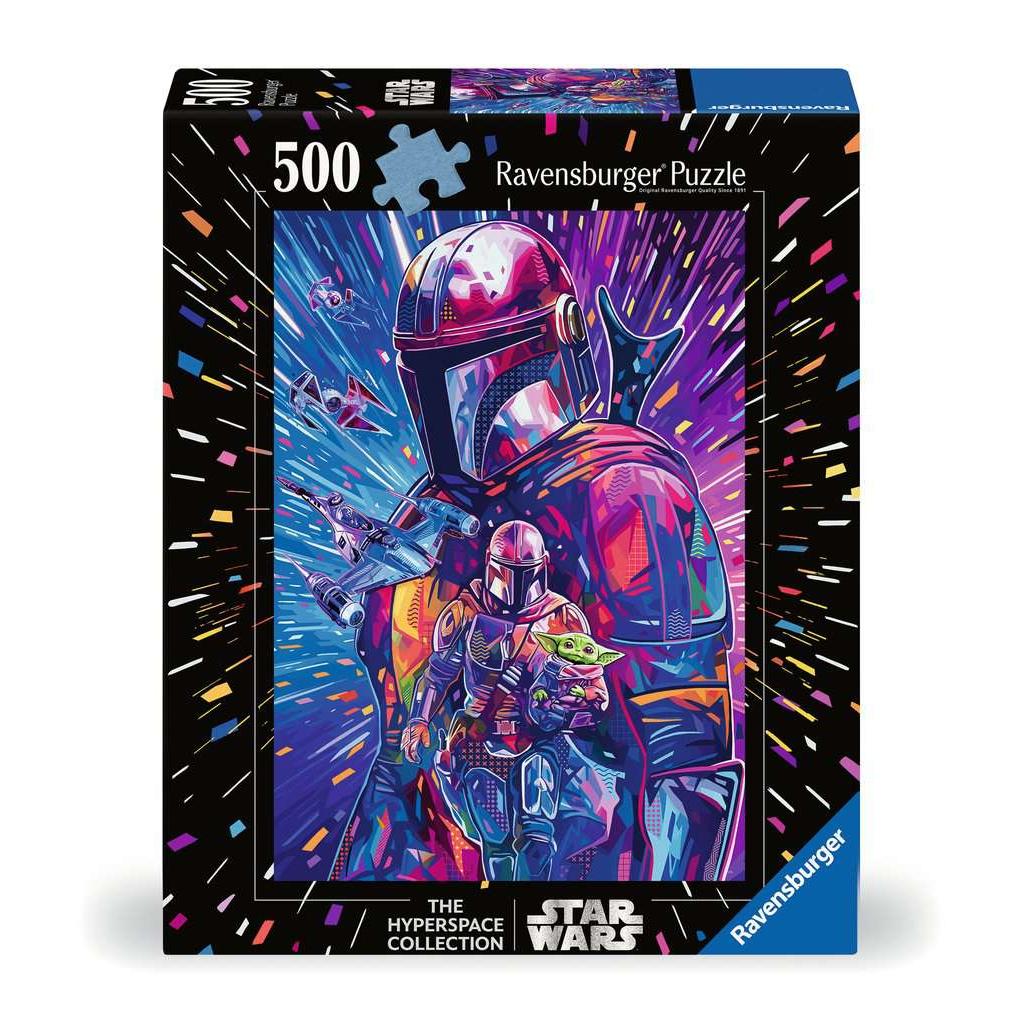 Star Wars Puzzle - Mandalorian "Star Wars Hyperspace" 500 Piece Jigsaw Puzzle Ravensburger
