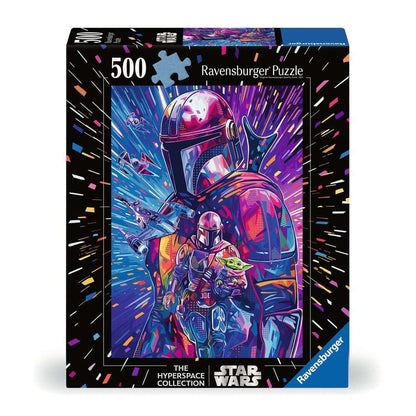 Star Wars Puzzle - Mandalorian "Star Wars Hyperspace" 500 Piece Jigsaw Puzzle Ravensburger