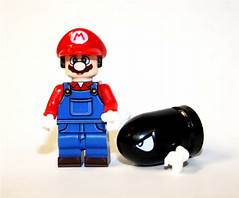 Games Lego Custom Minifigure - Mario