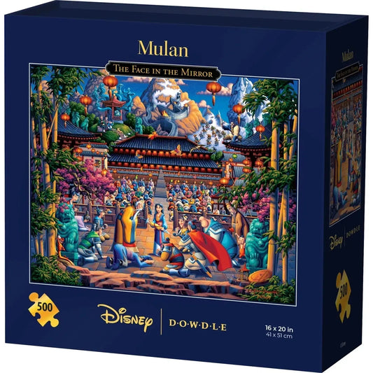 Disney Puzzle - Mulan The Face in the Mirror 500 Piece Jigsaw Puzzle Disney x Dowdle