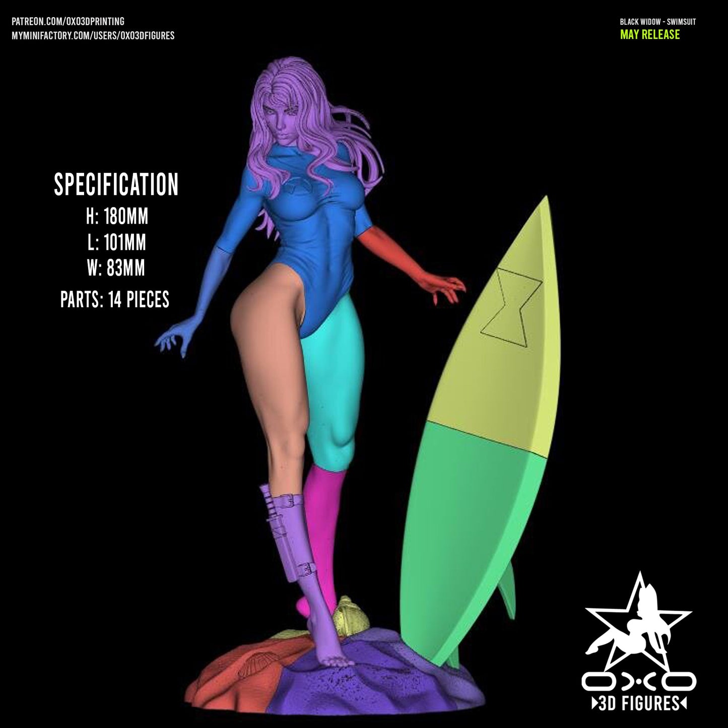 Marvel Comics Statue - Black Widow Swimsuit Edition (1:10 Scale, NSFW)