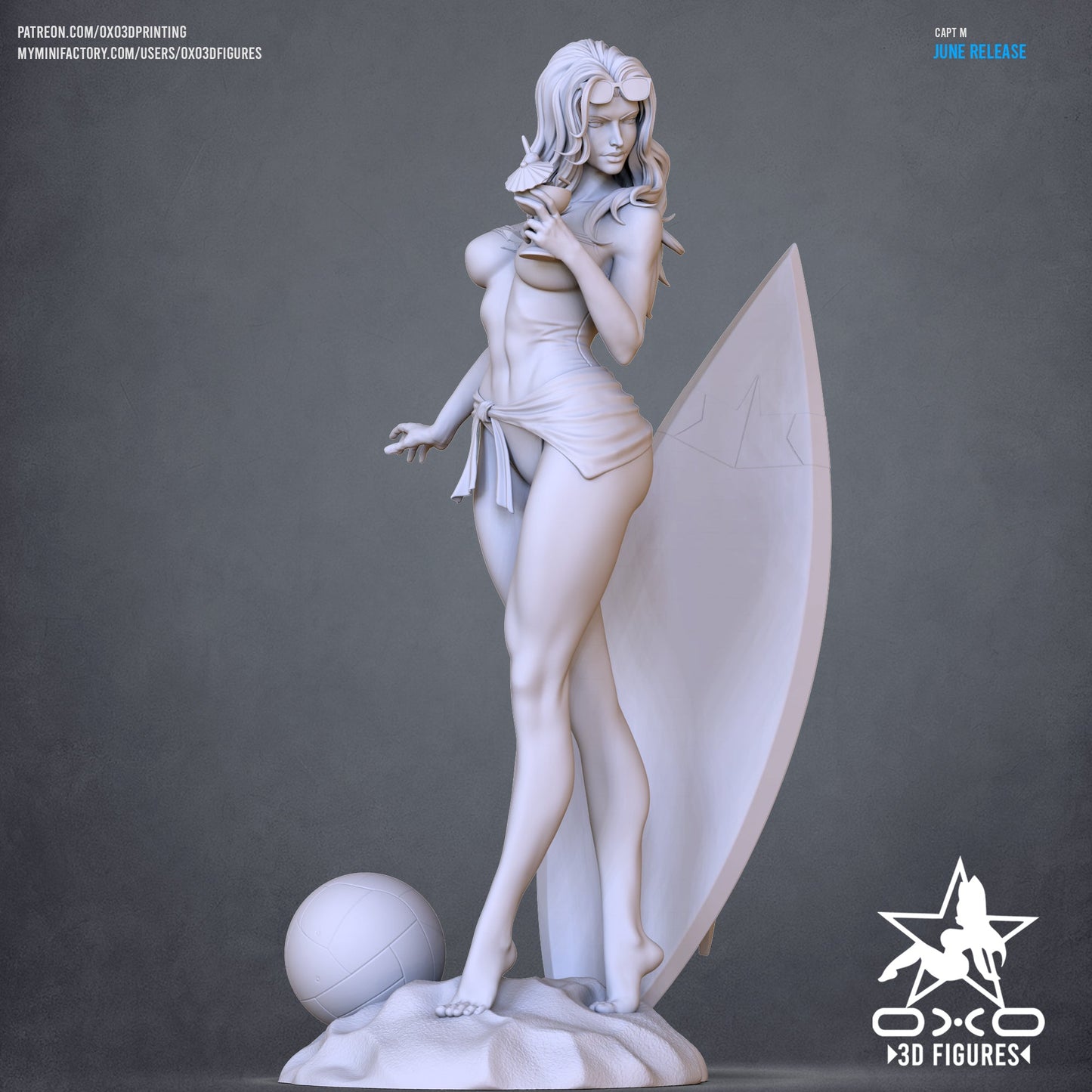 Marvel Comics Statue - Captain Marvel Swimsuit Edition (1:10 Scale, NSFW)
